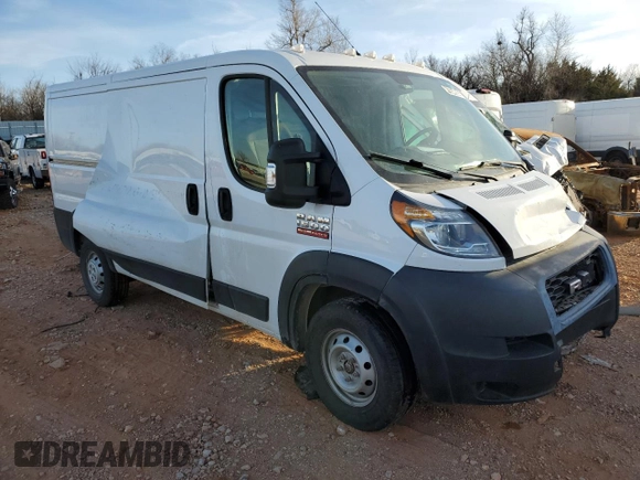 2020 Ram ProMaster Cargo with VIN 3C6TRVAGXLE147621, listed as a Copart auction lot 41654635 with Not Provided miles and Salvage Title. Bid and sale history available at DreamBid. Image 4.