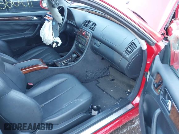 2000 Mercedes-Benz CLK 320/430 with VIN WDBLJ65G7YF151167, listed as a IAAI auction lot 41566614 with 108,588 mi miles and . Bid and sale history available at DreamBid. Image 5.