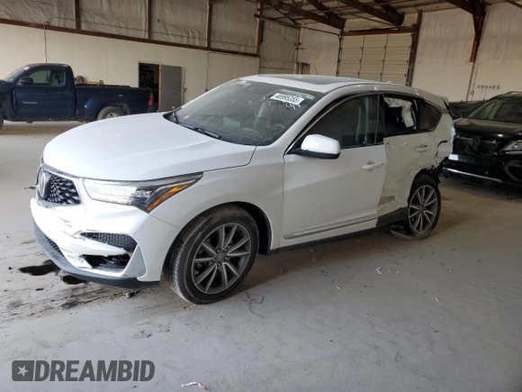 2021 Acura RDX w/Technology Package with VIN 5J8TC2H55ML021478, listed as a Copart auction lot 46995355 with 37,564 mi miles and Salvage Title. Bid and sale history available at carsss.com. Image 1.