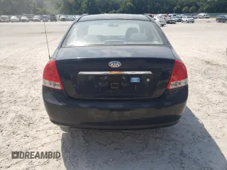 2008 Kia Spectra EX with VIN KNAFE121X85525733, listed as a Copart auction lot 66246444 with 166,211 mi miles and Salvage Title. Bid and sale history available at DreamBid. Image 6.