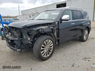 2015 Infiniti QX80 with VIN JN8AZ2NE0F9085926, listed as a Copart auction lot 51132465 with 187,900 mi miles and Salvage Title. Bid and sale history available at carsss.com. Image 1.