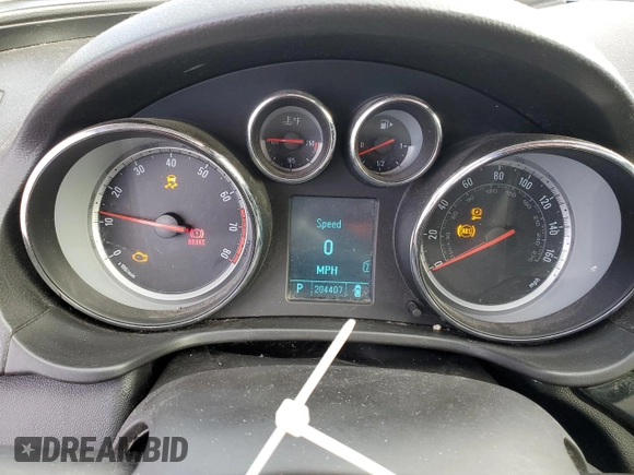 2011 Buick Regal CXL Turbo TO3 with VIN W04GX5GV8B1042254, listed as a Copart auction lot 80002624 with 204,407 mi miles and Salvage Title. Bid and sale history available at carsss.com. Image 9.