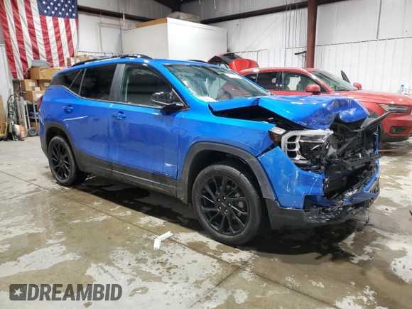 2024 GMC Terrain SLE with VIN 3GKALTEG9RL202438, listed as a Copart auction lot 86501204 with 19,858 mi miles and Salvage Title. Bid and sale history available at carsss.com. Image 4.