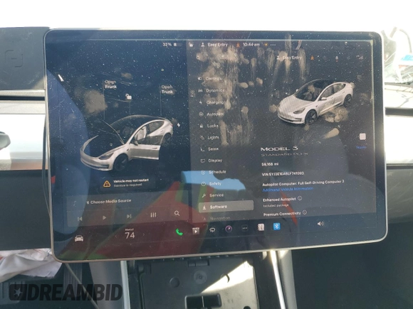 2020 Tesla Model 3 Standard Range Plus z VIN 5YJ3E1EA5LF741093, wystawiony jako Copart lot #52891695 z przebiegiem 59 168 mil mil oraz Szkoda całkowita • Salvage title. Historia ofert i sprzedaży dostępna na DreamBid. Obrazek 9.