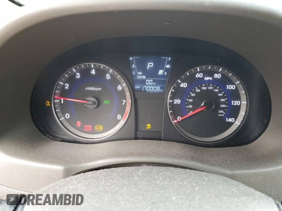 2012 Hyundai Accent GLS with VIN KMHCU4AE9CU169476, listed as a Copart auction lot 48805265 with 170,008 mi miles and Clean Title. Bid and sale history available at carsss.com. Image 9.