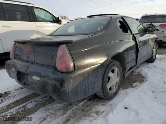 2002 Chevrolet Monte Carlo SS with VIN 2G1WX15K929260534, listed as a Copart auction lot 88892225 with 0 mi miles and Salvage Title. Bid and sale history available at carsss.com. Image 3.