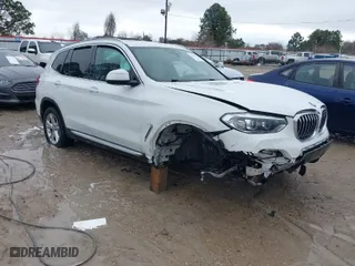 2020 BMW X3 sDrive30i with VIN 5UXTY3C02L9B63849, listed as a IAAI auction lot 41410451 with 1 mi miles. Bid and sale history available at carsss.com. Image 1.