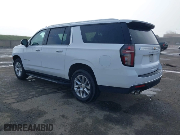 2023 Chevrolet Suburban Premier with VIN 1GNSKFKD1PR253914, listed as a IAAI auction lot 41823036 with 62,876 mi miles and . Bid and sale history available at DreamBid. Image 3.