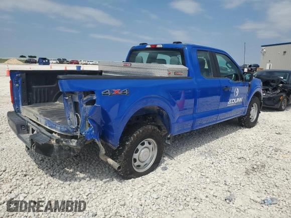 2021 Ford F-150 XL with VIN 1FTEX1EB1MKE59470, listed as a Copart auction lot 53046195 with 108,271 mi miles and Salvage title. Bid and sale history available at DreamBid. Image 3.