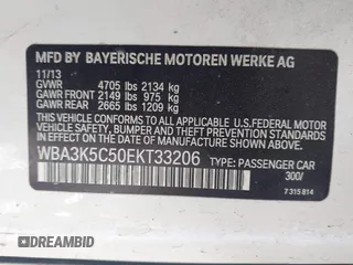 2014 BMW 3 Series 328d xDrive с VIN WBA3K5C50EKT33206, выставлен на аукционе IAAI как лот 42304444 с пробегом 142 918 миль миль и . История ставок и продаж доступна на DreamBid. Изображение 9.