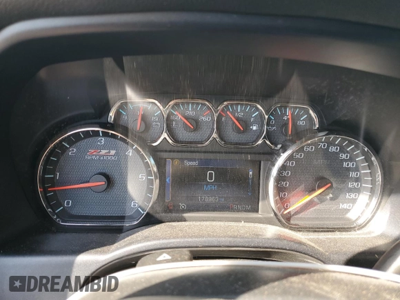 2014 Chevrolet Silverado 1500 LTZ with VIN 3GCUKSEC3EG292711, listed as a Copart auction lot 48517685 with 178,963 mi miles and Salvage Title. Bid and sale history available at DreamBid. Image 9.