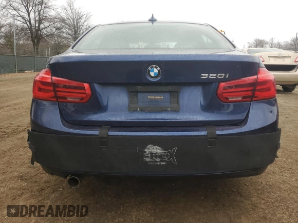 2017 BMW 3 Series 320i with VIN WBA8E1G53HNU13439, listed as a Copart auction lot 47745005 with 35,334 mi miles and Salvage Title. Bid and sale history available at carsss.com. Image 6.