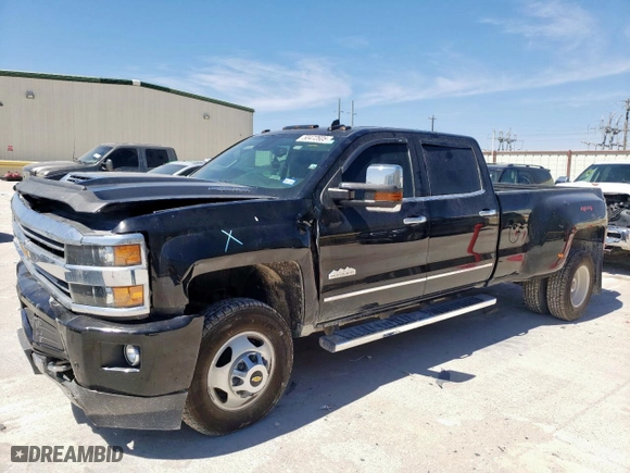 2018 Chevrolet Silverado 3500HD High Country with VIN 1GC4K1EY5JF182907, listed as a Copart auction lot 50472605 with 141,204 mi miles and Salvage Title. Bid and sale history available at carsss.com. Image 1.