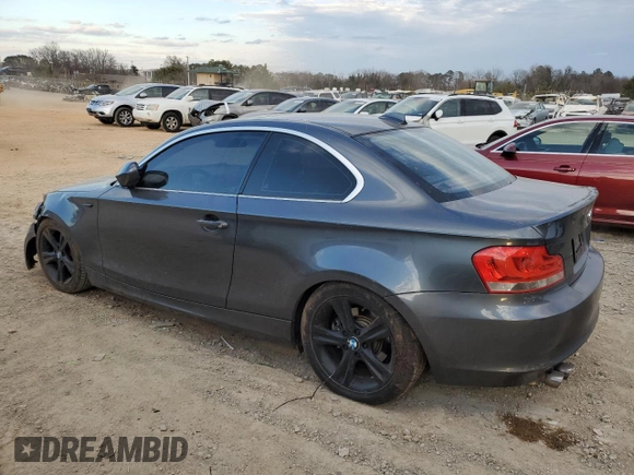 2013 BMW 1 Series 128i with VIN WBAUP7C58DVP25560, listed as a Copart auction lot 41989405 with 48,028 mi miles and Salvage Title. Bid and sale history available at carsss.com. Image 2.