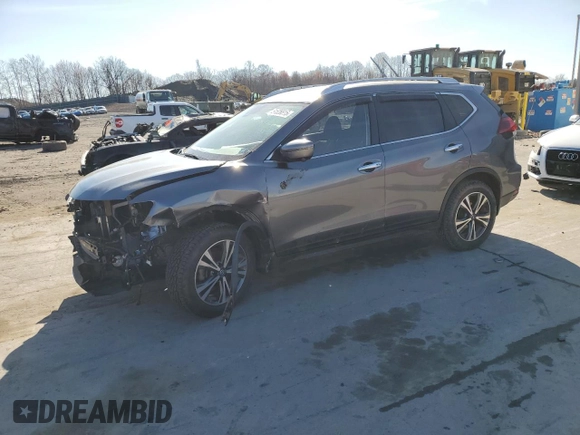 2019 Nissan Rogue SV with VIN JN8AT2MV6KW401800, listed as a Copart auction lot 51526515 with 54,587 mi miles and Salvage Title. Bid and sale history available at carsss.com. Image 1.
