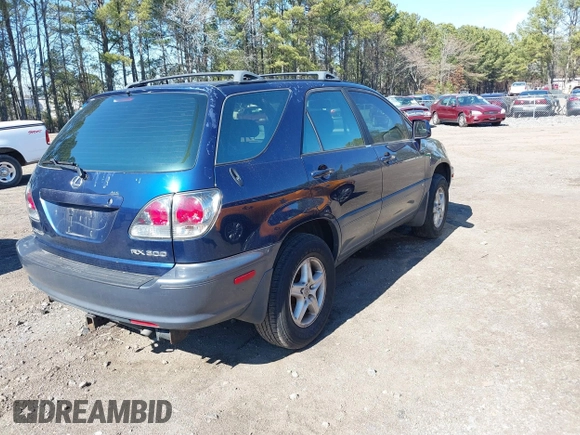 2003 Lexus RX 300 with VIN JTJGF10U030160533, listed as a IAAI auction lot 41698069 with 246,687 mi miles and . Bid and sale history available at DreamBid. Image 4.