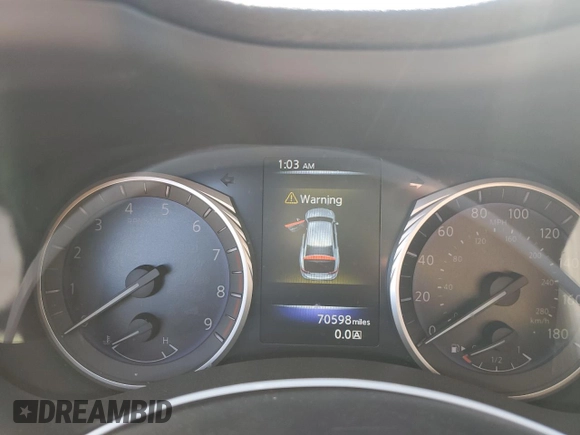 2017 Infiniti Q50 Red Sport 400 with VIN JN1FV7AR7HM870594, listed as a Copart auction lot 46469235 with 70,598 mi miles and Salvage Title. Bid and sale history available at carsss.com. Image 9.