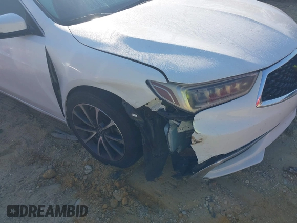 2018 Acura TLX with VIN 19UUB2F39JA006482, listed as a IAAI auction lot 41535369 with 169,146 mi miles. Bid and sale history available at carsss.com. Image 6.