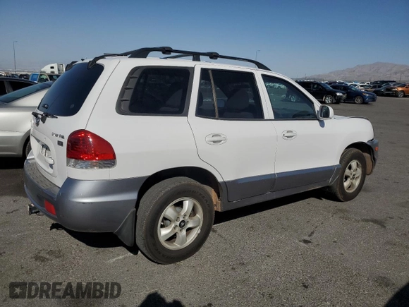 2005 Hyundai Santa Fe GLS z VIN KM8SC13E05U916508, wystawiony jako Copart lot #56714265 z przebiegiem 93 782 mil mil oraz Szkoda całkowita • Salvage title. Historia ofert i sprzedaży dostępna na DreamBid. Obrazek 3.