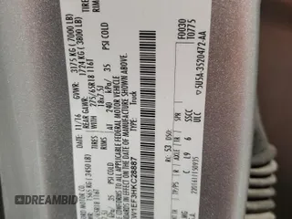 2017 Ford F-150 XL with VIN 1FTEW1EF3HKC28887, listed as a Copart auction lot 47955715 with 199,054 mi miles and Salvage Title. Bid and sale history available at carsss.com. Image 12.