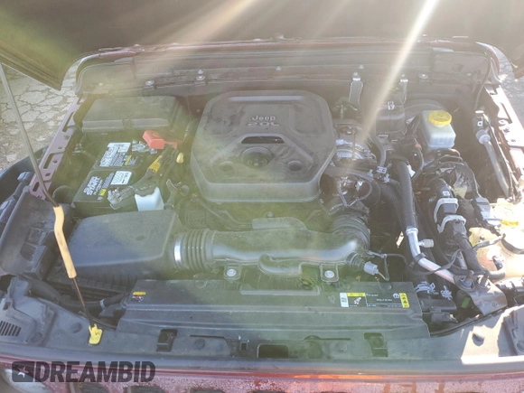 2021 Jeep Wrangler Unlimited Rubicon with VIN 1C4HJXFN7MW576196, listed as a Copart auction lot 44806285 with 47,312 mi miles and Salvage Title. Bid and sale history available at DreamBid. Image 11.