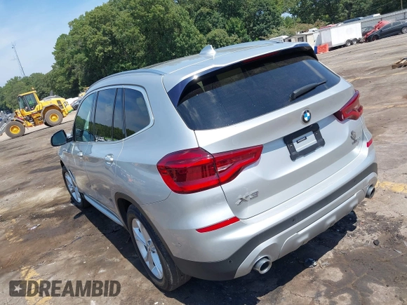 2020 BMW X3 sDrive30i with VIN 5UXTY3C05L9C73732, listed as a IAAI auction lot 40252791 with 77,176 mi miles. Bid and sale history available at carsss.com. Image 3.