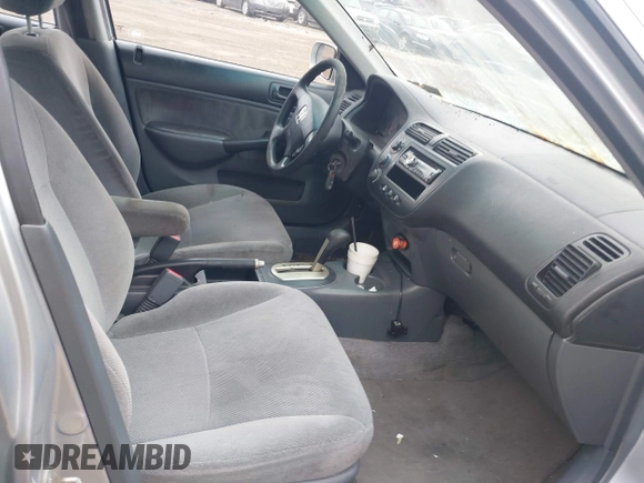 2001 Honda Civic EX with VIN 2HGES26781H563697, listed as a IAAI auction lot 41716852 with Not Provided miles. Bid and sale history available at carsss.com. Image 5.