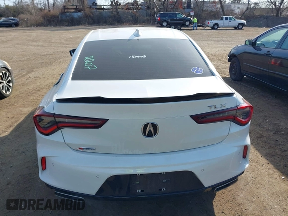 2021 Acura TLX w/A-Spec Package with VIN 19UUB5F54MA017011, listed as a IAAI auction lot 41764669 with 38,626 mi miles. Bid and sale history available at carsss.com. Image 16.