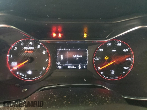 2021 Chevrolet TrailBlazer RS with VIN KL79MTSL7MB152112, listed as a Copart auction lot 55868833 with 26,304 mi miles. Bid and sale history available at carsss.com. Image 9.