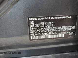 2017 BMW 4 Series 440i xDrive z VIN WBA4E5C56HG189437, wystawiony jako Copart lot #44070615 z przebiegiem 66 793 mil mil oraz Szkoda całkowita • Salvage title. Historia ofert i sprzedaży dostępna na DreamBid. Obrazek 14.
