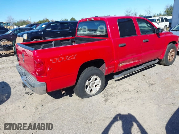 2006 Dodge Dakota SLT with VIN 1D7HE48K26S691391, listed as a IAAI auction lot 41627613 with 195,354 mi miles and . Bid and sale history available at DreamBid. Image 4.