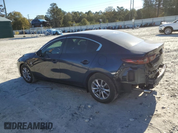 2021 Mazda 3 S with VIN 3MZBPAAL6MM254248, listed as a Copart auction lot 80658484 with 46,838 mi miles and Salvage title. Bid and sale history available at DreamBid. Image 2.