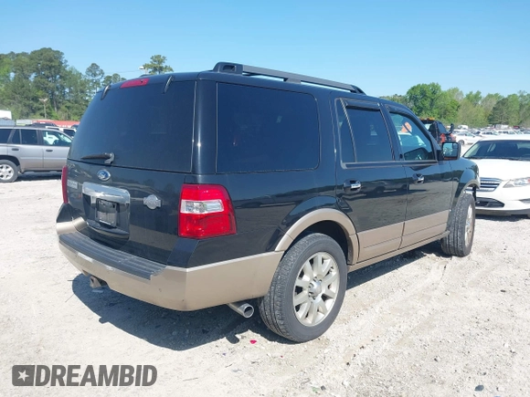 2012 Ford Expedition XLT with VIN 1FMJU1H55CEF46889, listed as a IAAI auction lot 41997611 with 144,833 mi miles and . Bid and sale history available at DreamBid. Image 4.