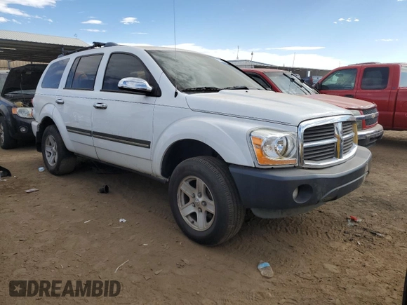 2006 Dodge Durango SLT with VIN 1D4HD48286F104619, listed as a Copart auction lot 77433824 with 221,631 mi miles and Salvage title. Bid and sale history available at DreamBid. Image 4.