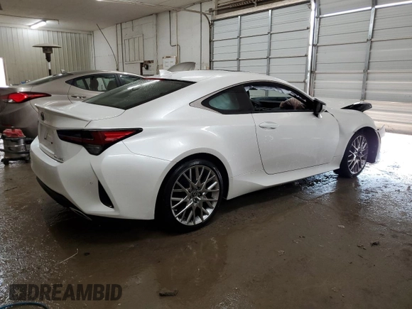 2022 Lexus RC 350 with VIN JTHDZ5BC0N5025338, listed as a Copart auction lot 51649594 with 22,881 mi miles and Salvage title. Bid and sale history available at DreamBid. Image 3.