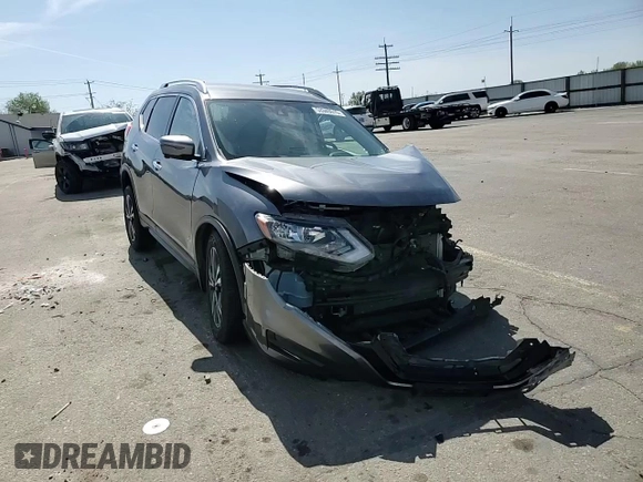 2019 Nissan Rogue SV with VIN JN8AT2MV3KW378220, listed as a Copart auction lot 53349015 with 60,812 mi miles and Salvage Title. Bid and sale history available at carsss.com. Image 12.