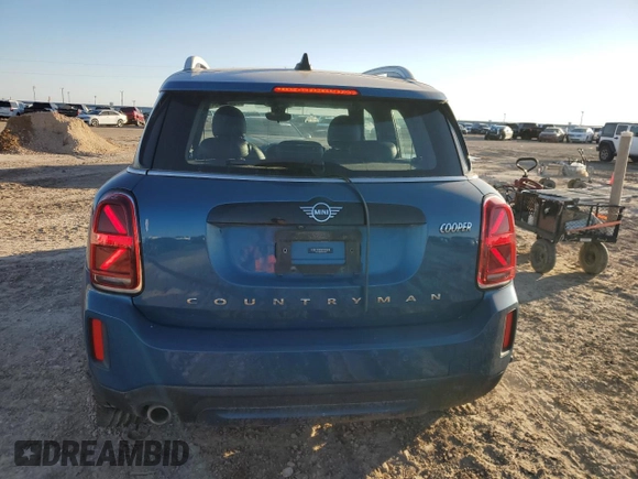 2022 MINI Countryman Cooper with VIN WMZ43BR06N3N37520, listed as a Copart auction lot 80974084 with 31,037 mi miles and Salvage title. Bid and sale history available at DreamBid. Image 6.