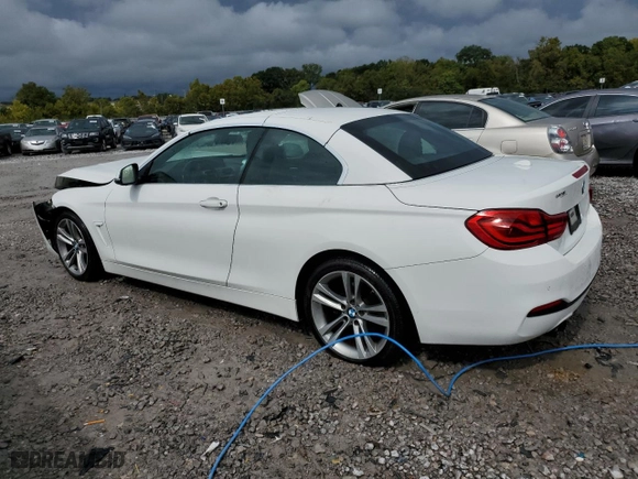 2018 BMW 4 Series 430i with VIN WBA4Z1C50JEC70581, listed as a Copart auction lot 72644394 with 137,664 mi miles and Salvage Title. Bid and sale history available at carsss.com. Image 2.