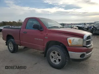 2006 Dodge 1500 SLT with VIN 1D7HU16256J107320, listed as a Copart auction lot 77988064 with 170,634 mi miles and Salvage Title. Bid and sale history available at DreamBid. Image 4.