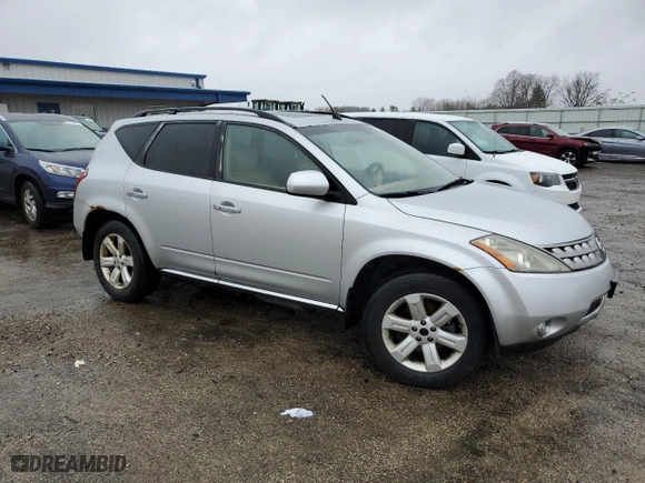 2006 Nissan Murano SE with VIN JN8AZ08W16W510354, listed as a Copart auction lot 81527184 with 202,834 mi miles and Clean Title. Bid and sale history available at carsss.com. Image 4.