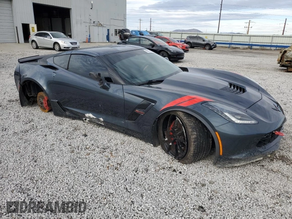 2019 Chevrolet Corvette Grand Sport 1LT with VIN 1G1YW2D77K5112524, listed as a Copart auction lot 86194904 with 33,679 mi miles and Salvage title. Bid and sale history available at DreamBid. Image 4.