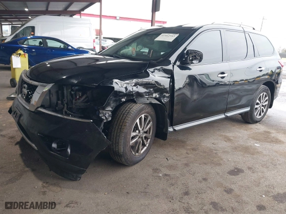 2014 Nissan Pathfinder S with VIN 5N1AR2MNXEC681281, listed as a IAAI auction lot 41462343 with 192,852 mi miles. Bid and sale history available at carsss.com. Image 18.