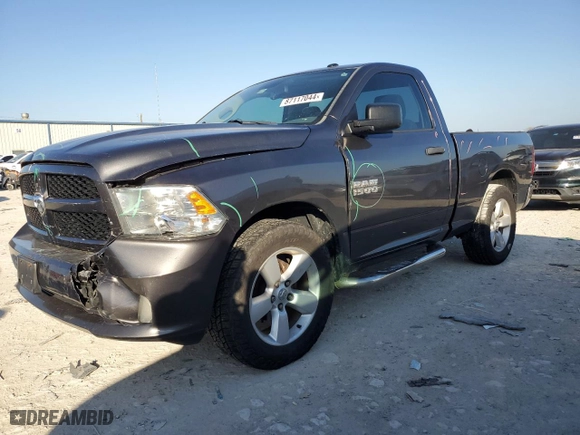 2014 Ram 1500 Tradesman with VIN 3C6JR6AG1EG331088, listed as a Copart auction lot 87117044 with 144,459 mi miles and Salvage Title. Bid and sale history available at carsss.com. Image 1.