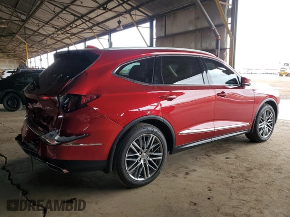 2024 Acura MDX Advance with VIN 5J8YE1H89RL017218, listed as a Copart auction lot 51712035 with 21,906 mi miles and Salvage title. Bid and sale history available at DreamBid. Image 3.