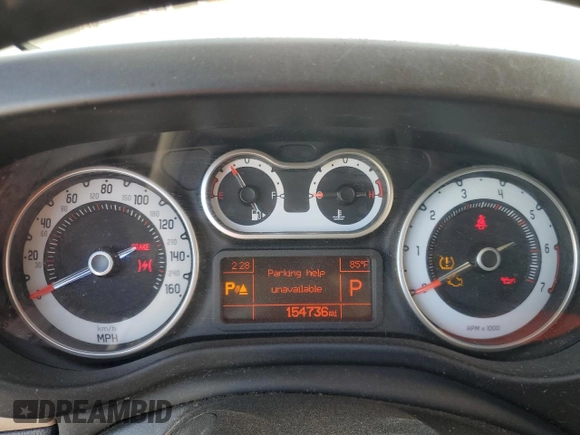 2014 FIAT 500L Lounge with VIN ZFBCFACH1EZ007063, listed as a Copart auction lot 76325754 with 154,736 mi miles and Non Repairable. Bid and sale history available at carsss.com. Image 9.