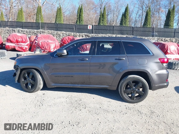 2015 Jeep Grand Cherokee Overland with VIN 1C4RJFCGXFC215750, listed as a IAAI auction lot 40795135 with 89,110 mi miles and . Bid and sale history available at DreamBid. Image 14.
