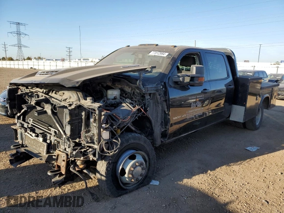 2017 Chevrolet Silverado 3500HD Work Truck with VIN 1GB4KYCY9HF198070, listed as a Copart auction lot 77012994 with 110,332 mi miles and Salvage Title. Bid and sale history available at carsss.com. Image 1.