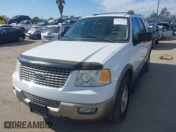 2003 Ford Expedition Eddie Bauer with VIN 1FMFU17LX3LB39801, listed as a IAAI auction lot 42021114 with 151,404 mi miles. Bid and sale history available at carsss.com. Image 2.