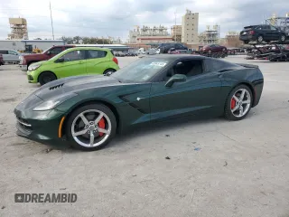 2014 Chevrolet Corvette 1LT with VIN 1G1YA2D78E5103009, listed as a Copart auction lot 43945745 with 120,811 mi miles and Salvage Title. Bid and sale history available at carsss.com. Image 1.