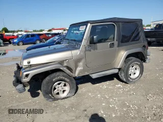 2004 Jeep Wrangler Sahara with VIN 1J4FA59S14P755450, listed as a Copart auction lot 58558005 with 194,044 mi miles and Salvage title. Bid and sale history available at DreamBid. Image 1.